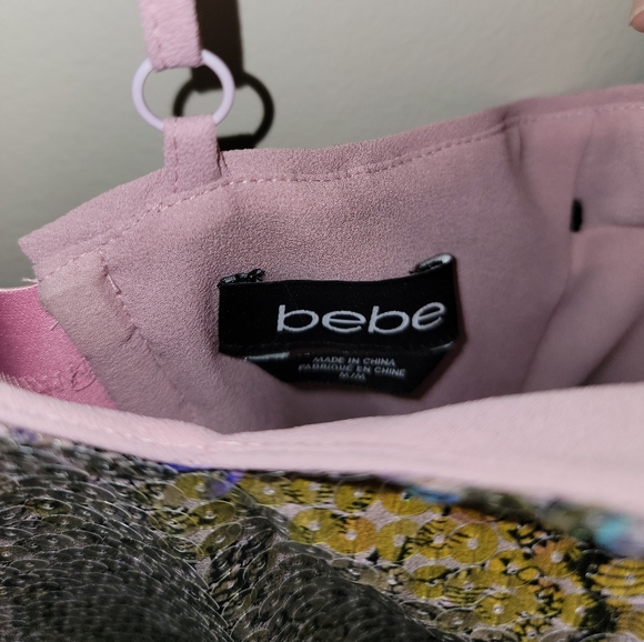 NWOT BEBE Sequin Halter top - Picture 6 of 6